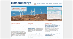 Desktop Screenshot of element-energy.co.uk